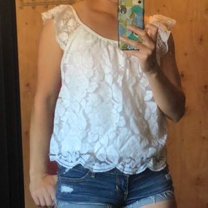 Lacey floral blouse